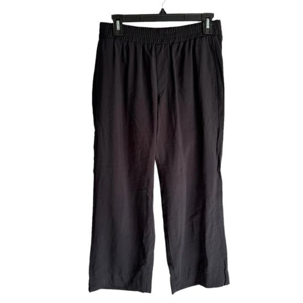ANN TAYLOR Black Rayon Ladies Casual Elastic Waistband Pull On‎ Pants, XS